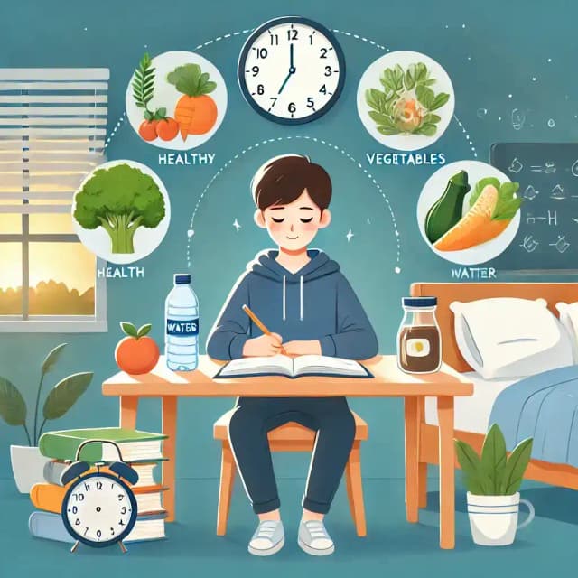 اهمیت خواب کافی و تغذیه سالم در موفقیت تحصیلی